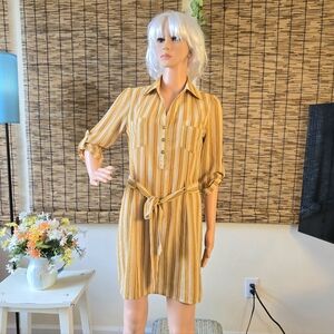 Urban Girl Striped Retro Dress
